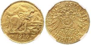 15 Rupee German East Africa (1885-1919) 金 