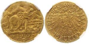 15 Rupee German East Africa (1885-1919) 金 
