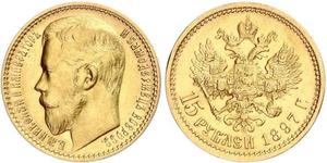 15 Рубль Російська імперія (1720-1917) Золото Микола II (1868-1918)