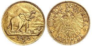 15 Рупія Німецька Східна Африка (1885-1919) Золото 