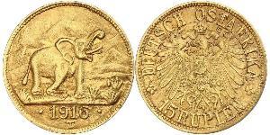 15 Рупія Німецька Східна Африка (1885-1919) Золото 