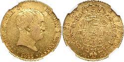160 Real Kingdom of Spain (1814 - 1873) Gold Ferdinand VII of Spain (1784-1833)