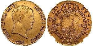 160 Real Kingdom of Spain (1814 - 1873) Gold Ferdinand VII of Spain (1784-1833)