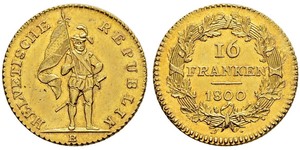 16 Franc Switzerland Gold 