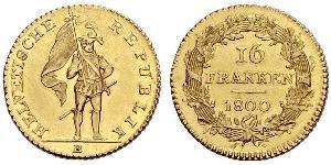 16 Franc Suisse Or 