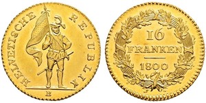 16 Franc Suisse Or 
