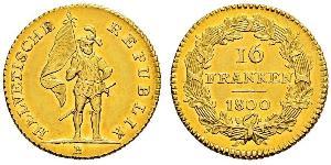 16 Franc Svizzera Oro 