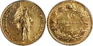 16 Franc Svizzera Oro 