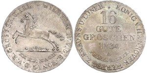 16 Groschen Hannover Argento Guglielmo IV (1765-1837)