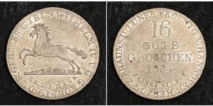 16 Groschen Hanover Silver William IV (1765-1837)
