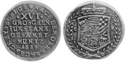 16 Groschen Анхальт (1212 - 1806) Срібло 
