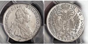17 Kreuzer Austria Vellón Plata Francisco I del Sacro Imperio Romano Germánico(1708-1765)