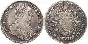 17 Крейцер Угорщина  Maria Theresa of Austria (1717 - 1780)