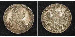 17 Крейцер Австрия Серебро (билон) Франц I Стефан(1708-1765)