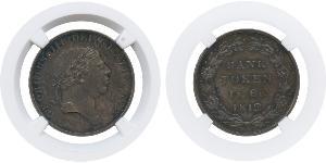 18 Penny Reino Unido de Gran Bretaña e Irlanda (1801-1922) Plata Jorge III (1738-1820)