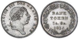 18 Penny Reino Unido de Gran Bretaña e Irlanda (1801-1922) Plata Jorge III (1738-1820)