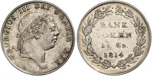 18 Penny Vereinigtes Königreich von Großbritannien und Irland (1801-1922) Silber Georg III (1738-1820)