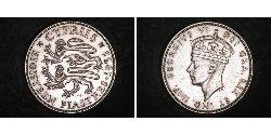18 Piastre British Cyprus (1878 - 1960) Silber Georg VI (1895-1952)