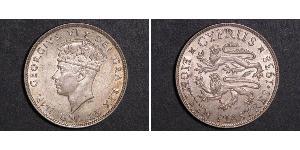 18 Piastre British Cyprus (1878 - 1960) Silber Georg VI (1895-1952)