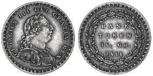 18 Пенни Соединённое королевство Великобритании и Ирландии (1801-1922) Серебро Георг III (1738-1820)