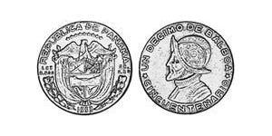 1/10 Balboa Panamá Plata Vasco Núñez de Balboa (1475 – 1519)
