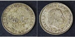1/10 Gulden Antille Olandesi (1954 – 2010) Argento 