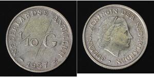 1/10 Gulden Antillas Neerlandesas (1954 – 2010) Plata 