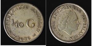 1/10 Gulden Antillas Neerlandesas (1954 – 2010) Plata 
