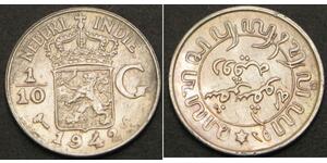 1/10 Gulden Niederländisch-Indien (1800 - 1942) Silber 