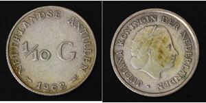 1/10 Gulden Niederländische Antillen (1954 – 2010) Silber 