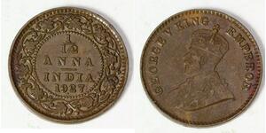 1/12 Anna Britisch-Indien (1858-1947) Bronze George V (1865-1936)