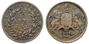 1/12 Anna British East India Company (1757-1858) / India Copper 