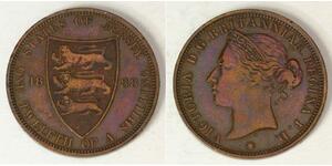 1/12 Shilling Jersey (1066 - ) Bronze 