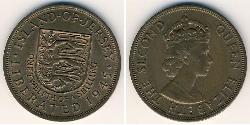 1/12 Shilling Baliato di Jersey (1066 - ) Bronzo 