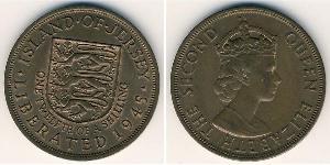 1/12 Shilling Baliato di Jersey (1066 - ) Bronzo 