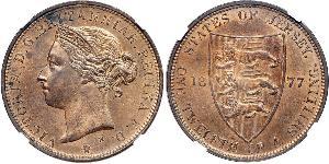 1/12 Shilling Baliato di Jersey (1066 - ) Bronzo 