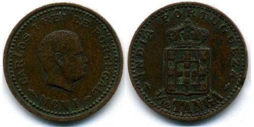 1/12 Tanga 葡屬印度 (1505 - 1961) 青铜 