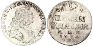1/12 Thaler Grand-duché de Mecklembourg-Schwerin (1352-1918) Billon Argent 