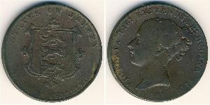 1/13 Shilling Jersey (1066 - ) Kupfer Victoria (1819 - 1901)