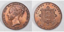 1/13 Shilling 泽西 (1066 - ) 銅 维多利亚 (英国君主)
