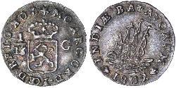 1/16 Gulden République batave (1795 - 1806) Argent 