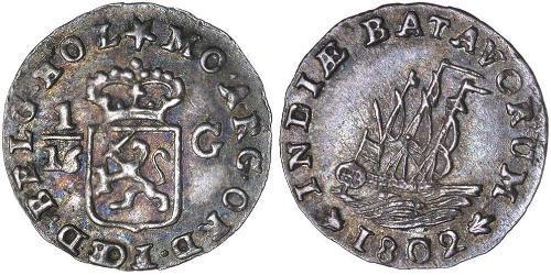 1/16 Gulden Batavische Republik (1795 - 1806) Silber 
