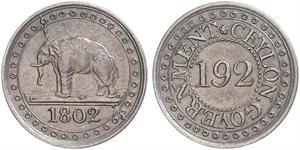 1/192 Rixdollar Sri Lanka (1948 - ) Cobre 