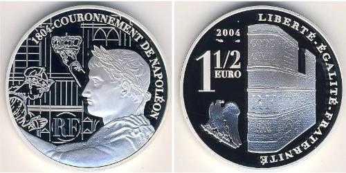 1 1/2 Euro France Argent 