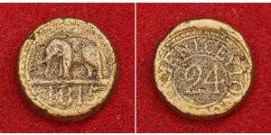 1/24 Rixdollar / 2 Stiver Sri Lanka (1948 - ) Cobre 