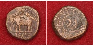 1/24 Rixdollar / 2 Stiver Sri Lanka (1948 - ) Cuivre 