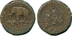 1/24 Rixdollar / 2 Stiver Sri Lanka (1948 - ) Kupfer 