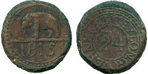 1/24 Rixdollar / 2 Stiver Sri Lanka (1948 - ) Kupfer 