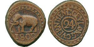 1/24 Rixdollar / 2 Stiver Sri Lanka (1948 - ) Kupfer 