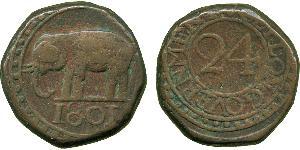 1/24 Rixdollar / 2 Стивер Шри-Ланка (1948 - ) Медь 